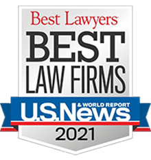 2021 U.S. News and World Report Best Law Firms award by Best Lawyers